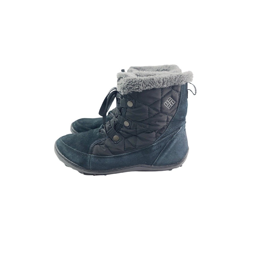 Columbia Waterproof Lace-up Boots Women Size 7.5 Black